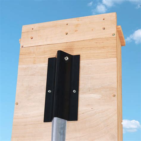 wood to metal bat house pole|bat house pole mount kit.